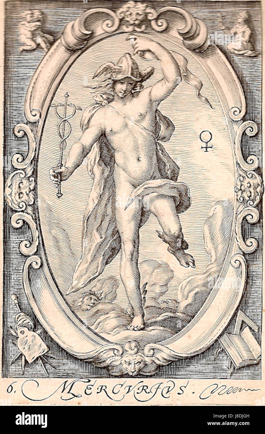 MercuriusKoperGravure fait référence à une gravure ou une estampe de Mercurius Koper, une figure de la mythologie ou de l'histoire, éventuellement associée au Dieu romain Mercure, souvent représentée dans des œuvres d'art ou des documents historiques. Banque D'Images