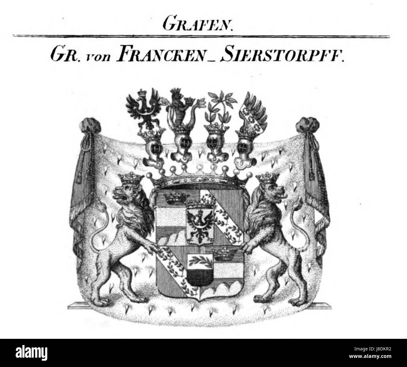 Francken Sierstorpff Tyroff HA fait référence à un individu ou une famille notable, peut-être issu des milieux artistiques ou aristocratiques, suggérant un lien avec des contextes historiques ou artistiques en Europe. Banque D'Images