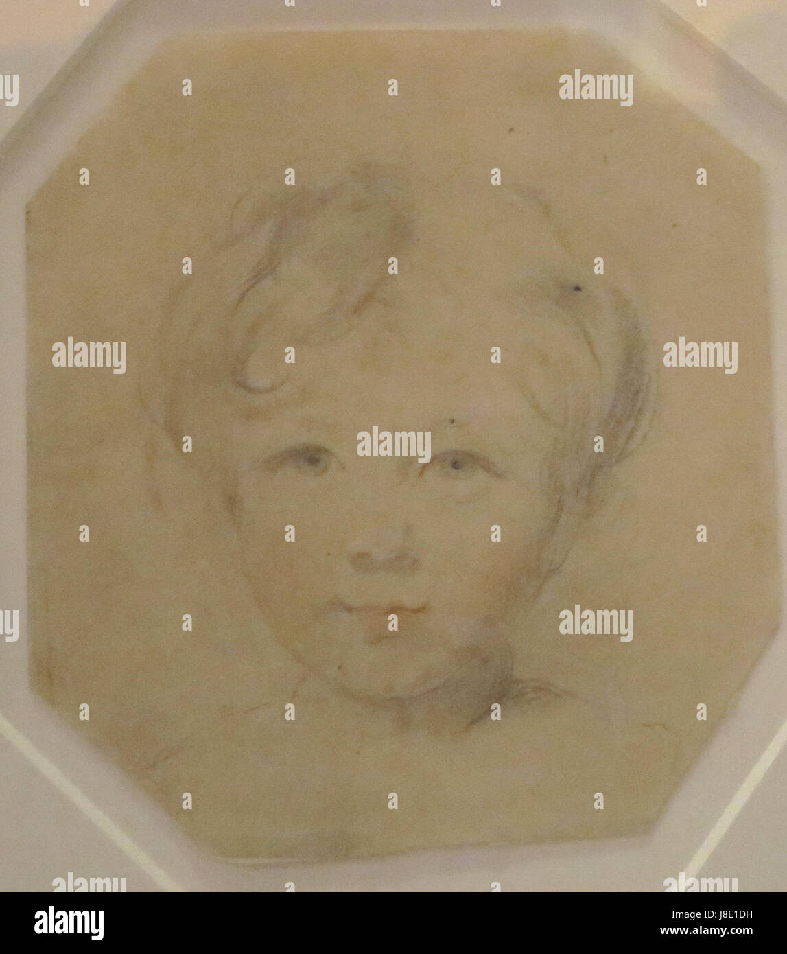 Tête d'un enfant par sir Thomas Lawrence, crayon avec teinte, Honolulu Museum of Art, 12296 Banque D'Images