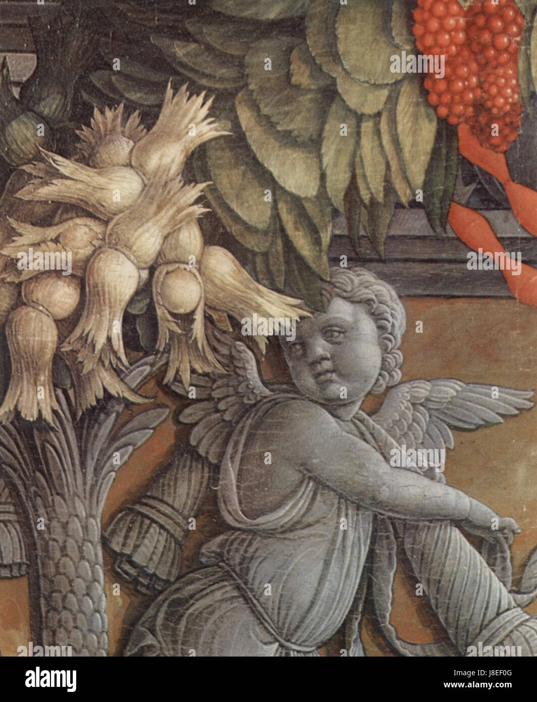 Andrea Mantegna (c. 1431–1506) est un peintre italien renommé de la Renaissance connu pour ses œuvres détaillées et ses techniques de perspective. Cette entrée fait probablement référence à une de ses œuvres, numérotée 027 dans un catalogue. Banque D'Images