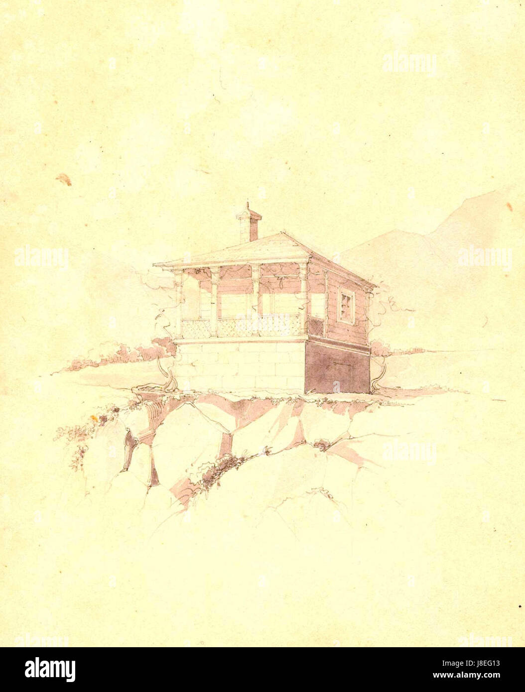 Ekaterine Dadiani de coiffure album. Zougdidi, 20e siècle Banque D'Images