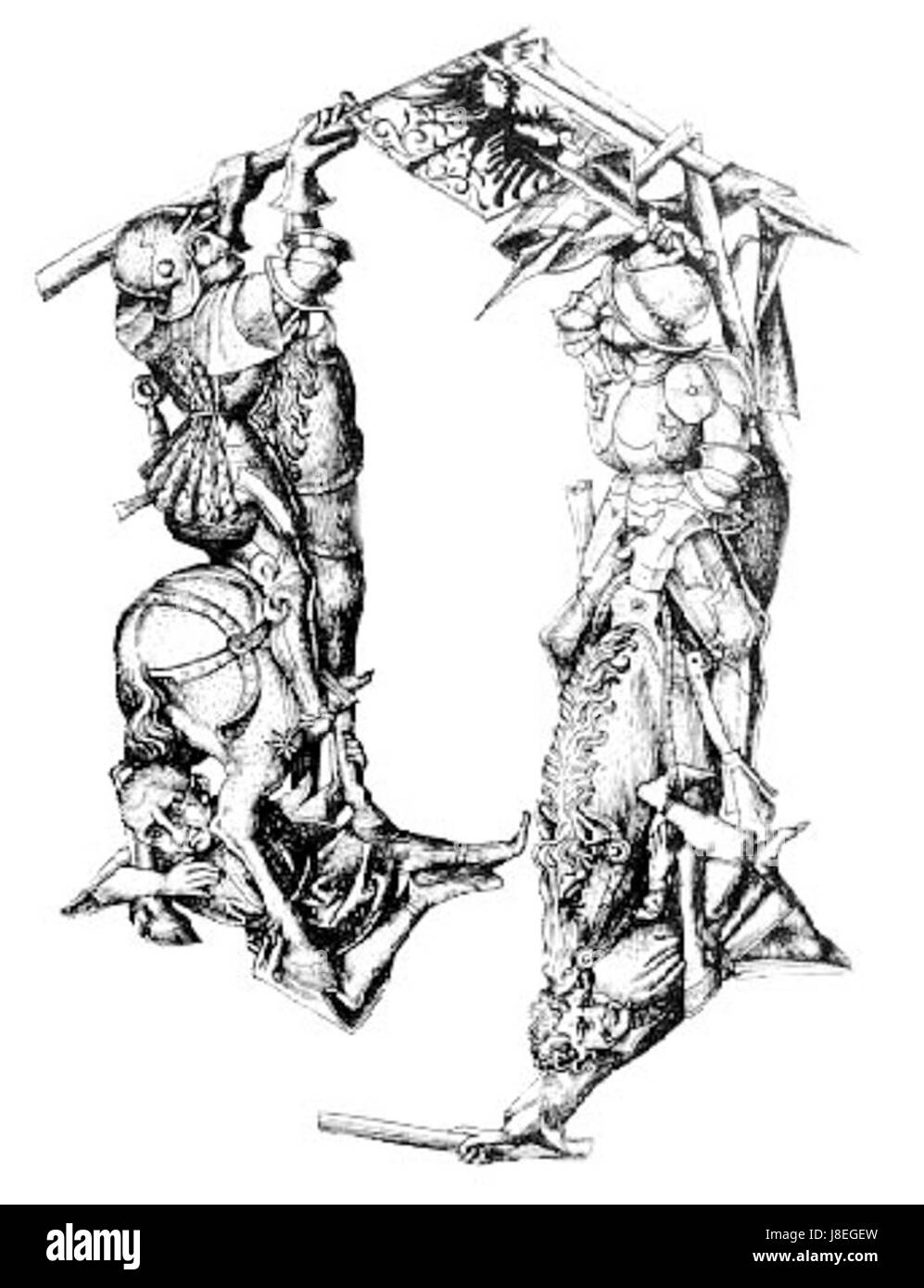 'Lettre Q de l'alphabet fantastique' est une exploration créative de la lettre 'Q' dans le contexte d'un alphabet imaginatif et fantastique, en se concentrant sur ses propriétés visuelles et linguistiques. Banque D'Images