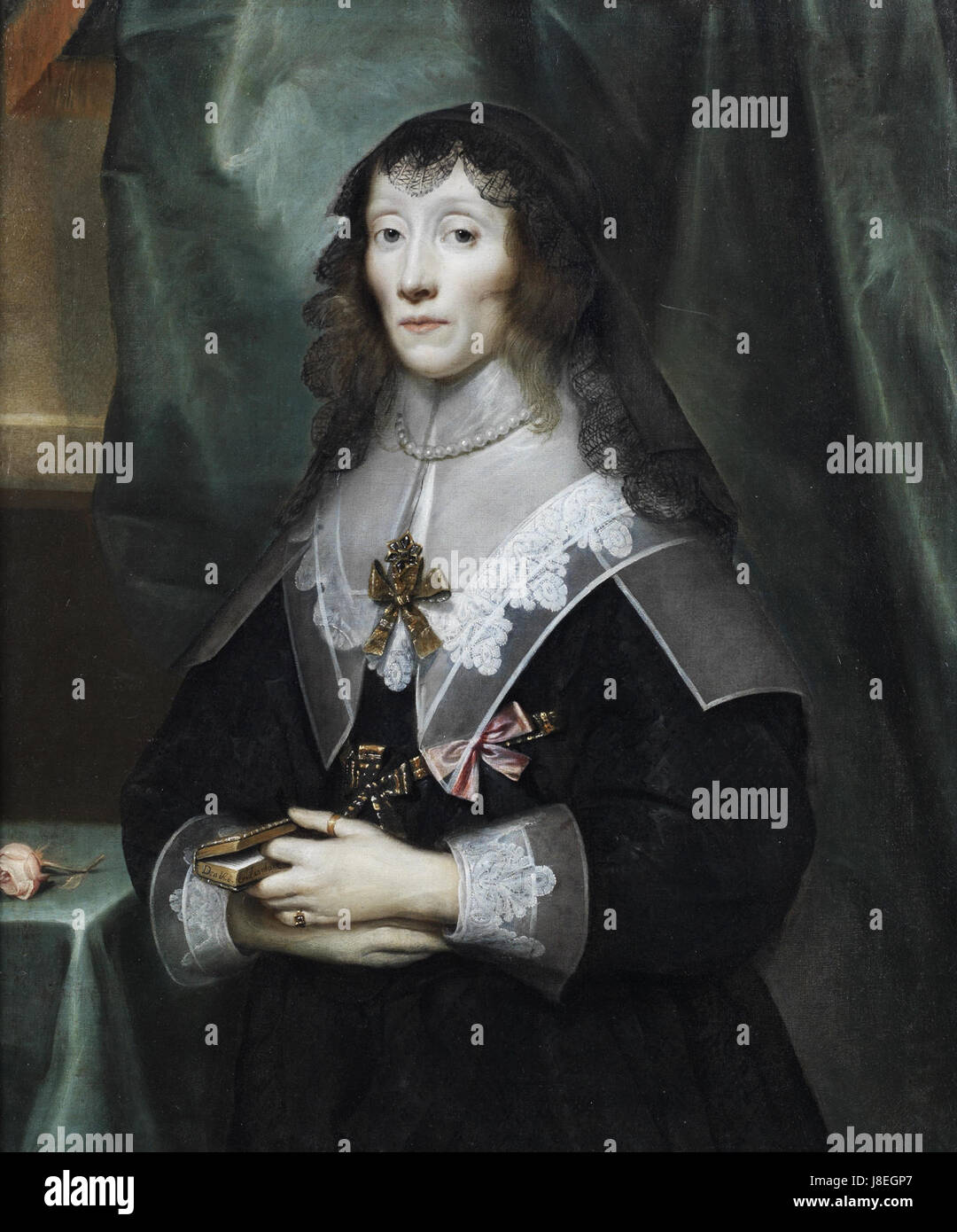 Henrietta Maria de France en deuil Banque D'Images