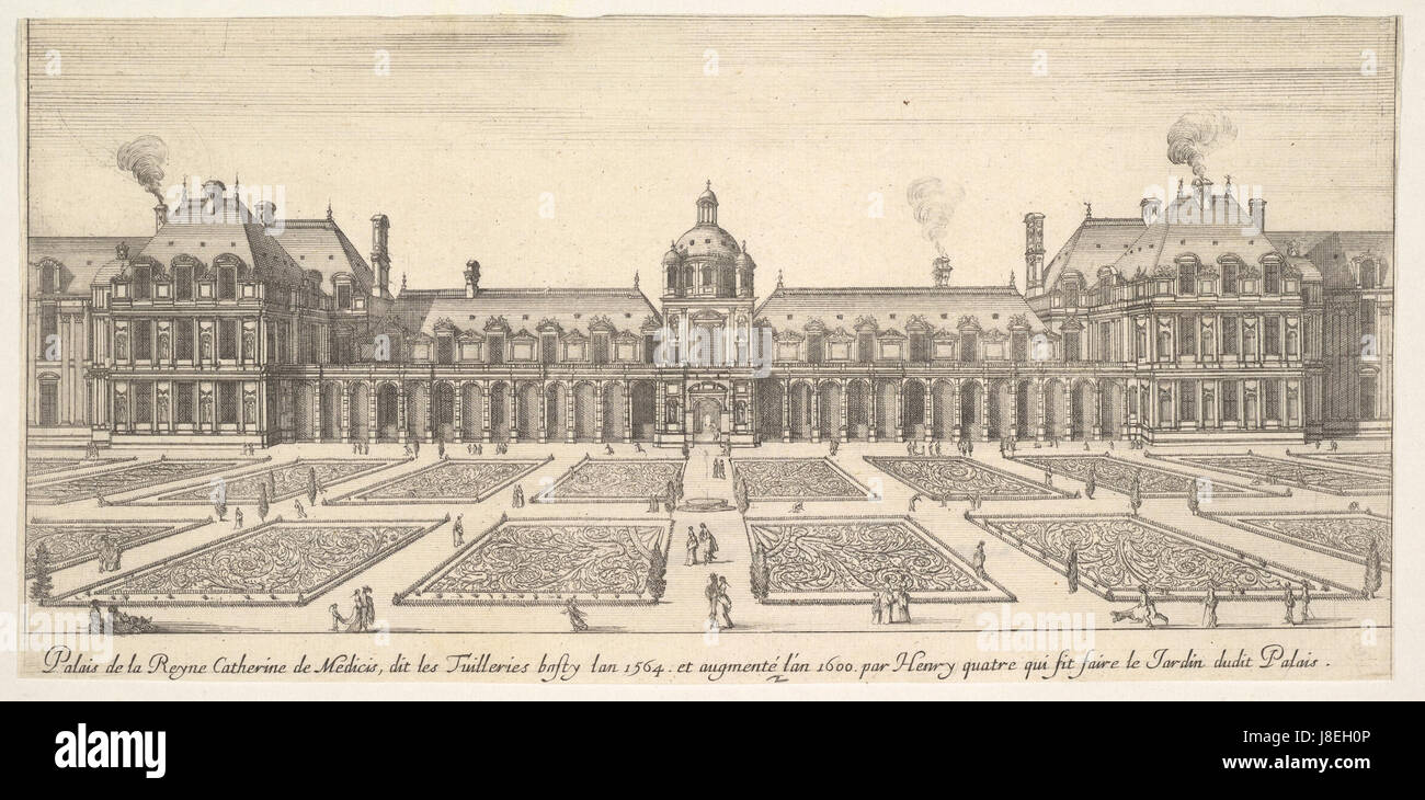 Israël Silvestre, Palais de la Reyne Catherine de Médicis Metropolitan Museum of Art Banque D'Images