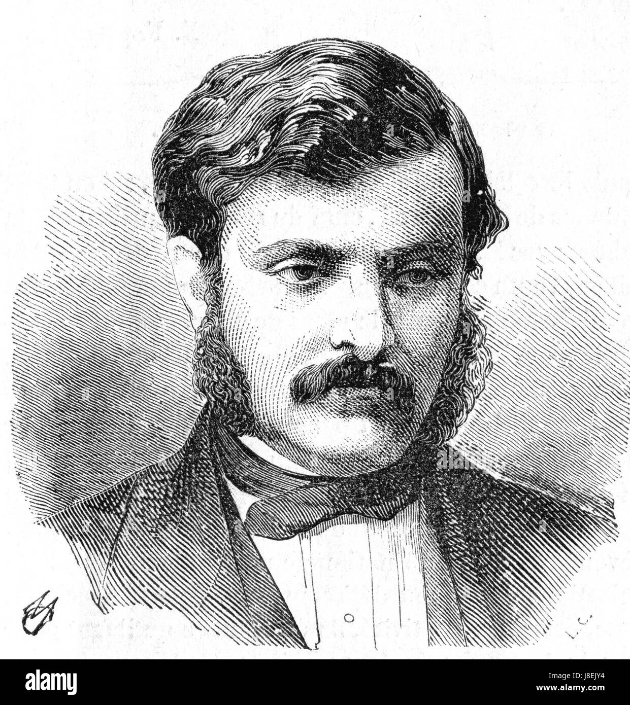 L'illustration 1862 gravure ministre marquis Pepoli Banque D'Images