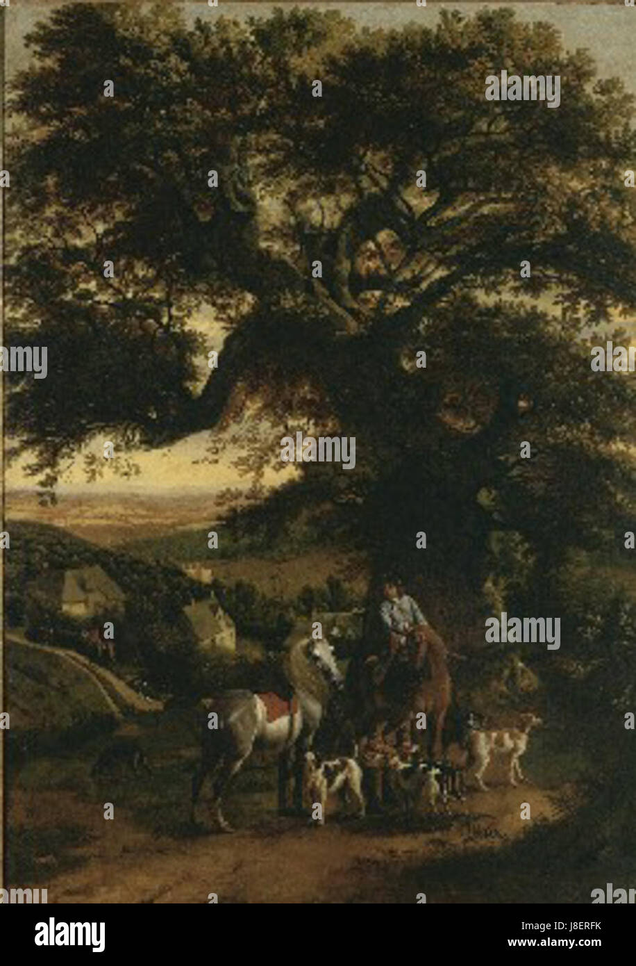 Jan Siberechts Paysage avec les chasseurs et pack Banque D'Images Jan Siberechts Paysage avec les chasseurs et pack Banque D'Images