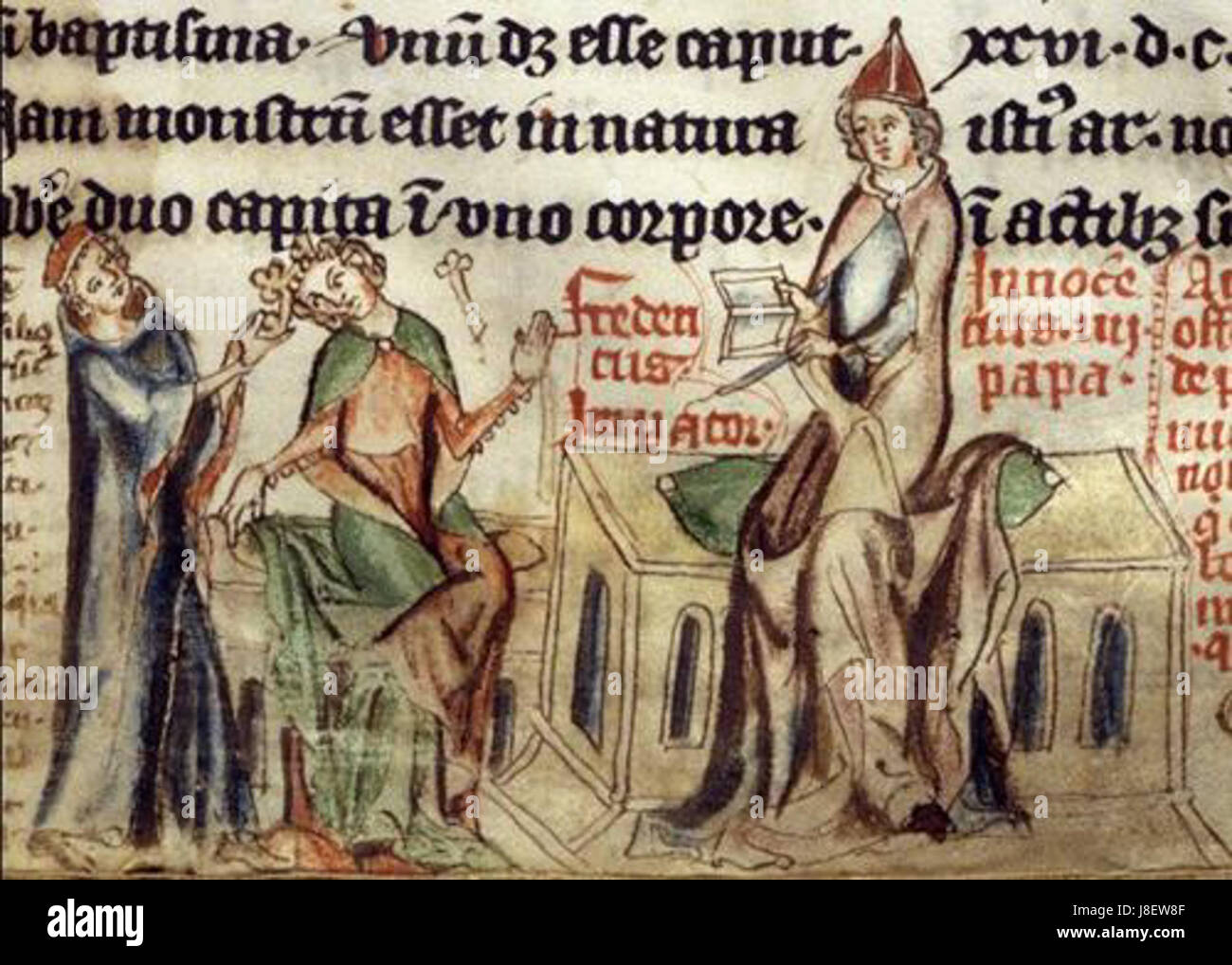 Frederick ii excommunié par le pape Innocent IV1 Banque D'Images