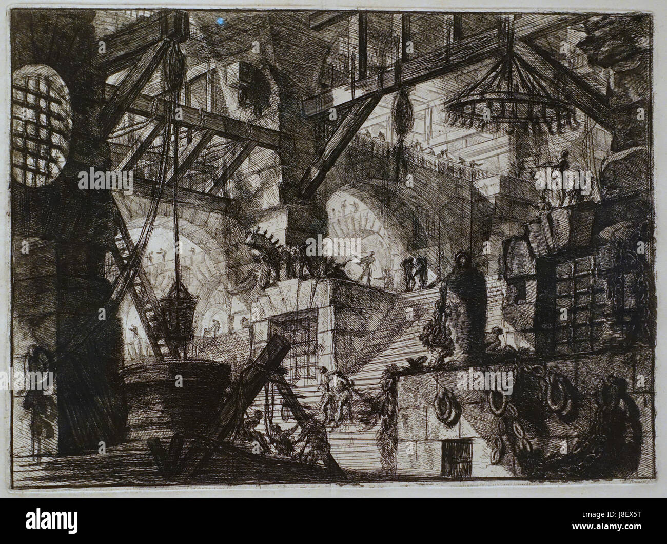 Giovanni Battista Piranesi Le Carceri d'Invenzione Deuxième Édition 1761 Le Musée Berggruen 13 Bien DSC03799 Banque D'Images