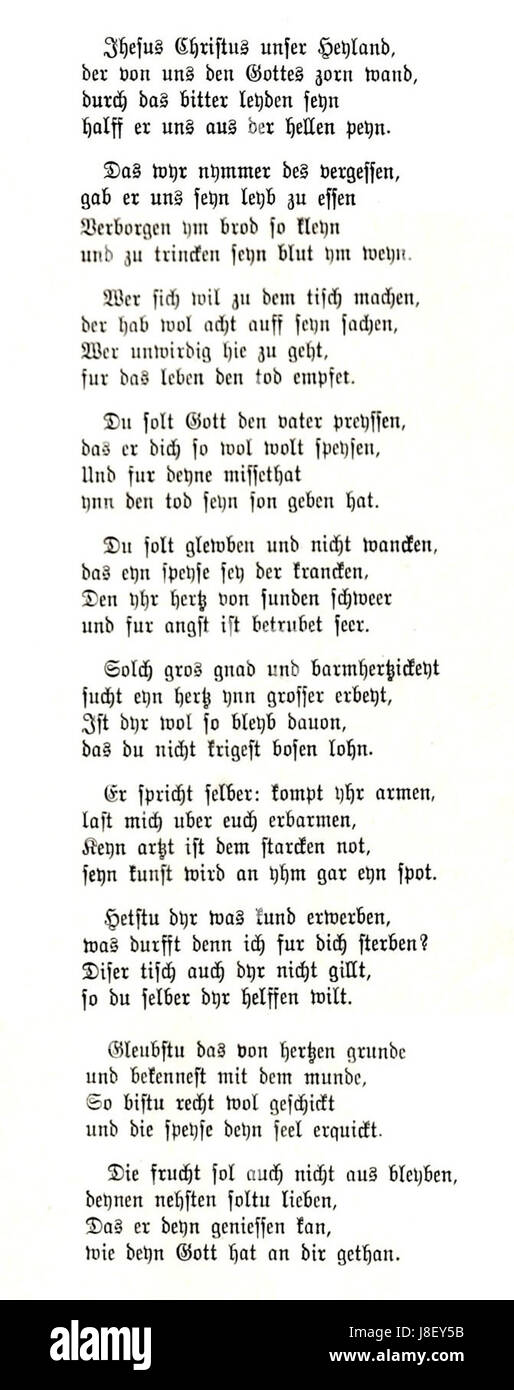 Jesus Christus, unser Heiland, der von uns den Gotteszorn wandt (WA) Banque D'Images