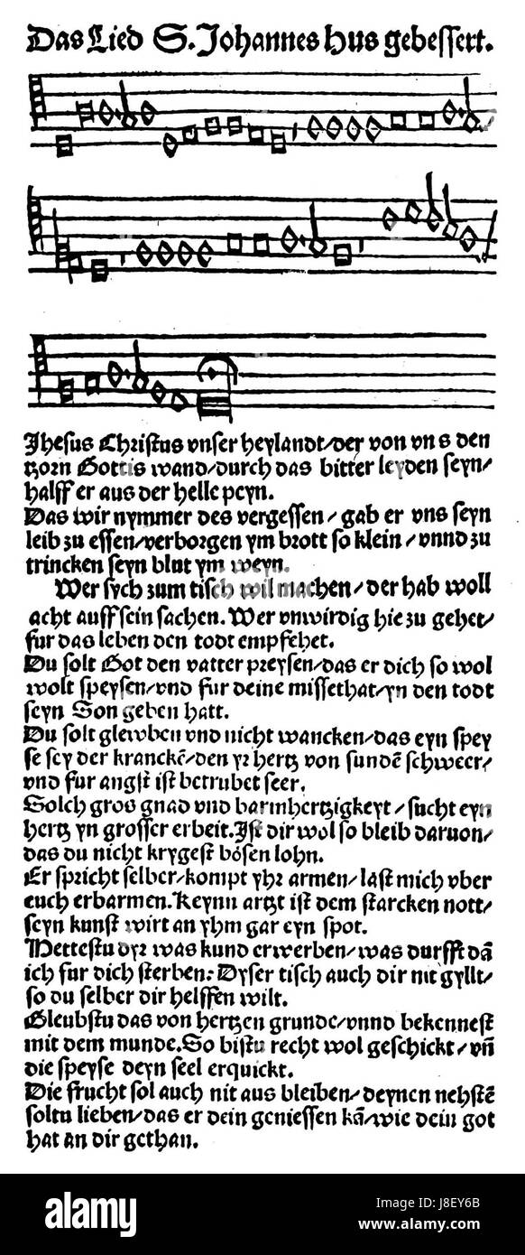 Jesus Christus, unser Heiland, der von uns den Gotteszorn wandt Erfurter (Enchiridion) Banque D'Images