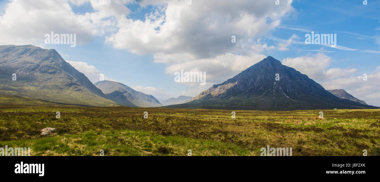 Glen Etive, Buachaille Etive Mòr, Ecosse Banque D'Images