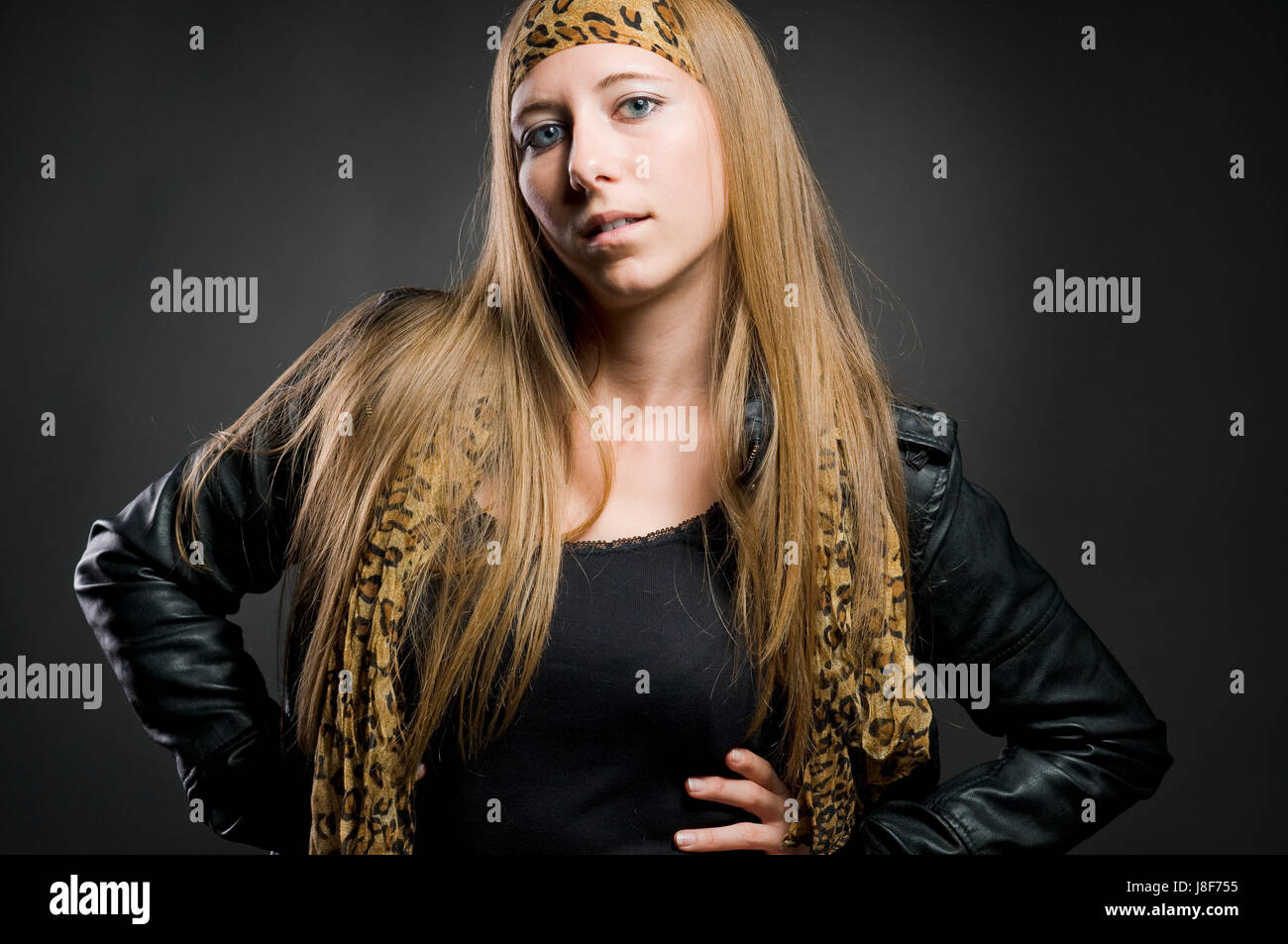 Portrait d'une belle femme Banque D'Images