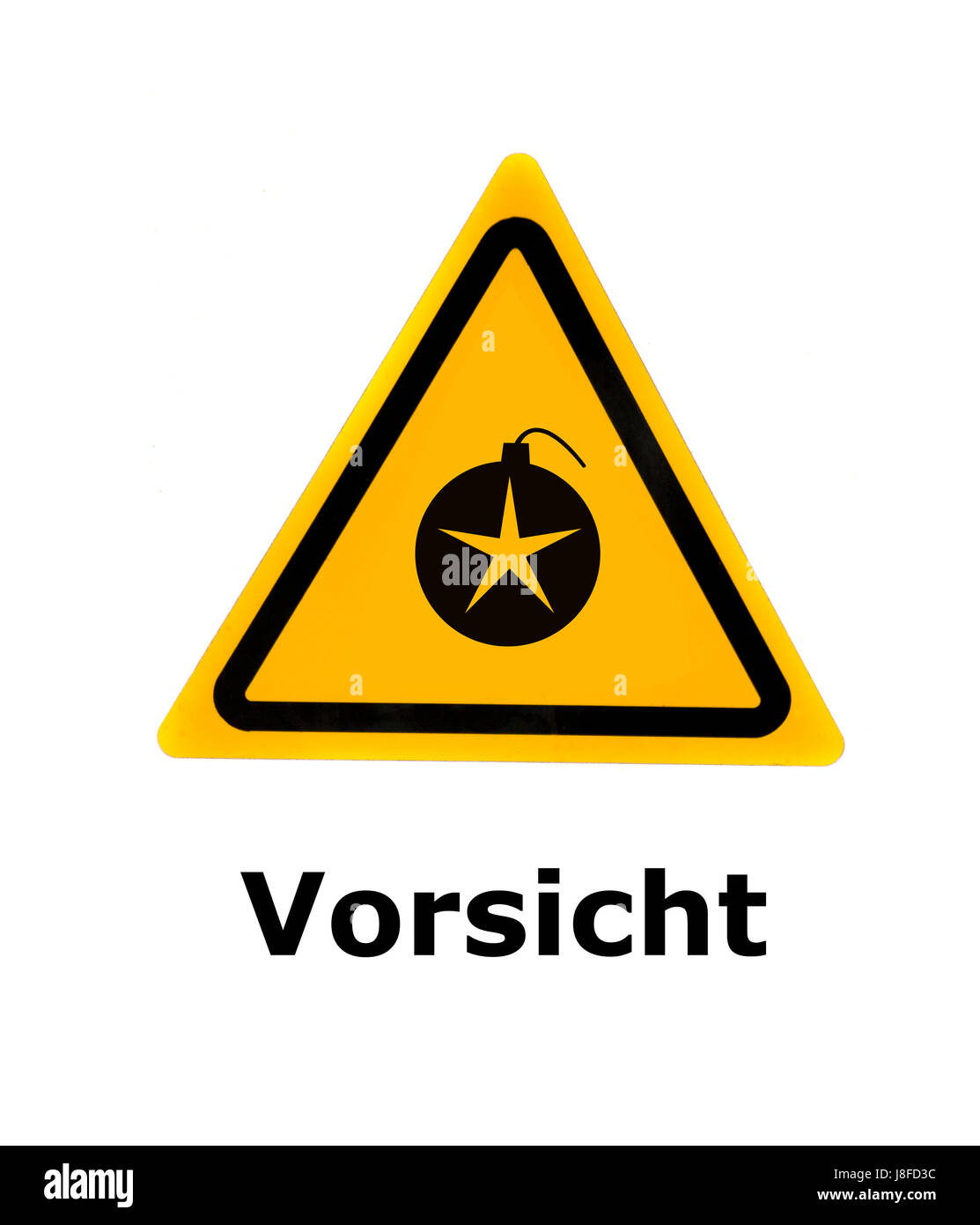 bombe de mise en garde Banque D'Images