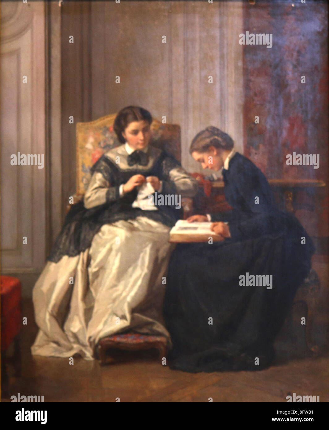 Jean Baptiste Jules Trayer Le travail Banque D'Images