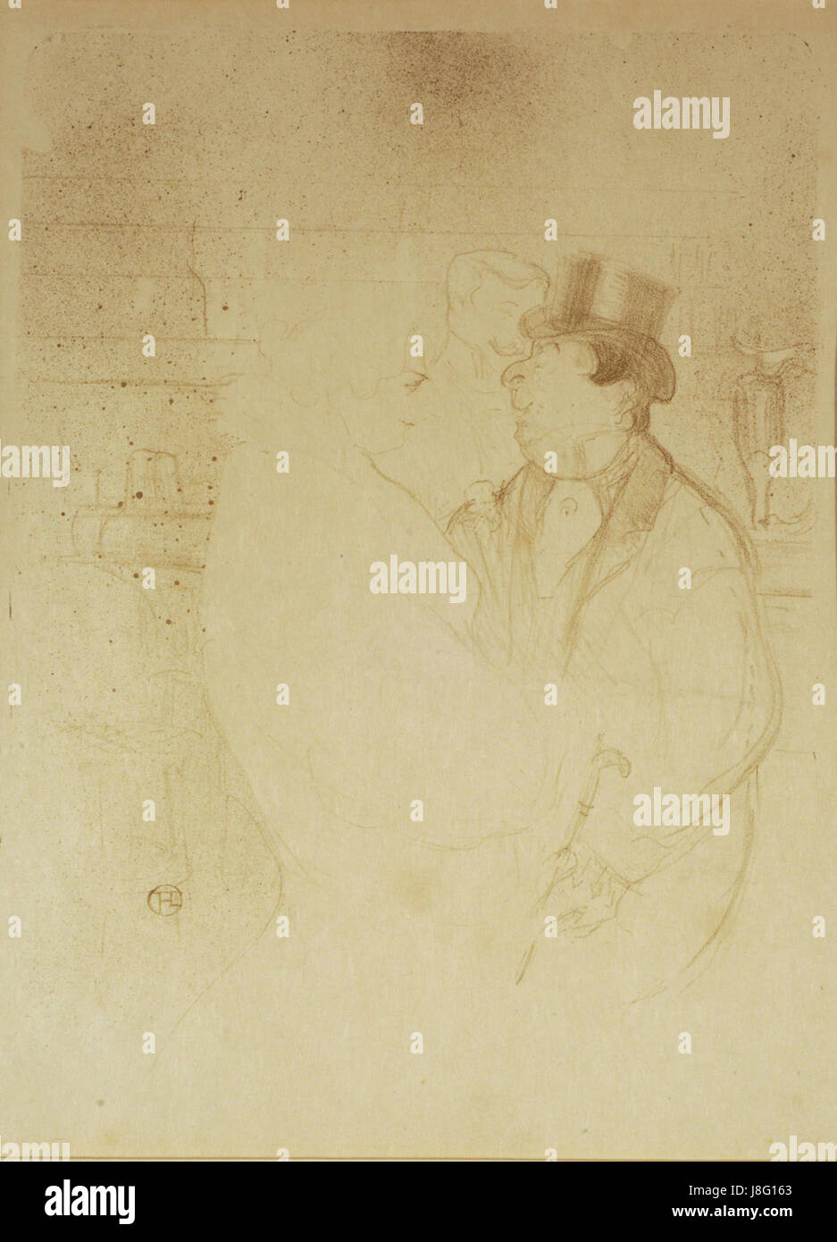 Ida Heath au bar Henri de Toulouse Lautrec Banque D'Images