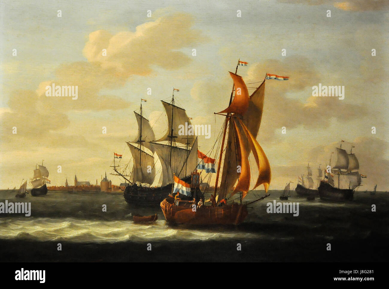 Jacob Gerritz. Loef (1607D8 na 1670) Scheepvaart voor Hoorn (1655) à l'Ouest Fries Museum Hoorn 15 08 2015 13 04 34 Banque D'Images