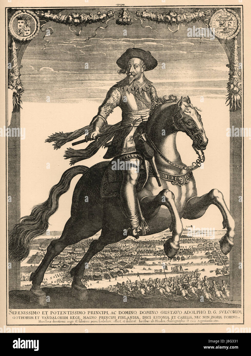 Gustav II Adolf SP011 Banque D'Images