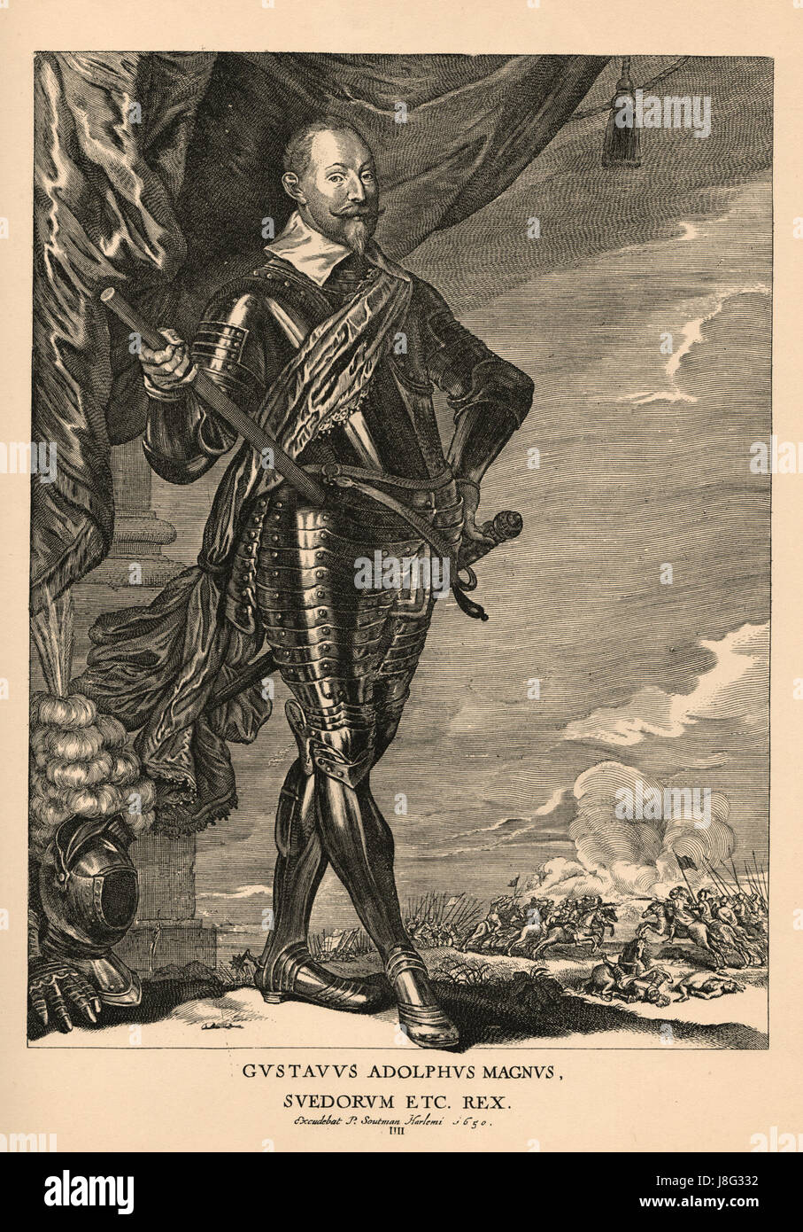 Gustav II Adolf SP013a Banque D'Images