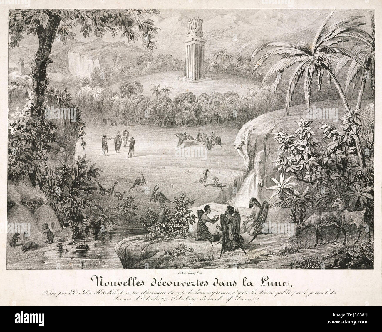 Great Moon Hoax Banque D'Images