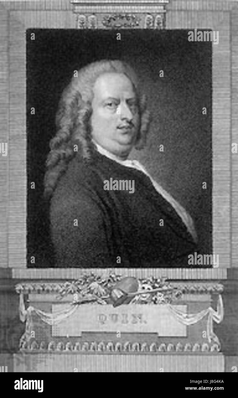 James Quin était un acteur anglais du XVIIIe siècle, connu pour ses œuvres dramatiques sur scène, en particulier dans la tragédie, et ses contributions importantes au théâtre anglais. Banque D'Images