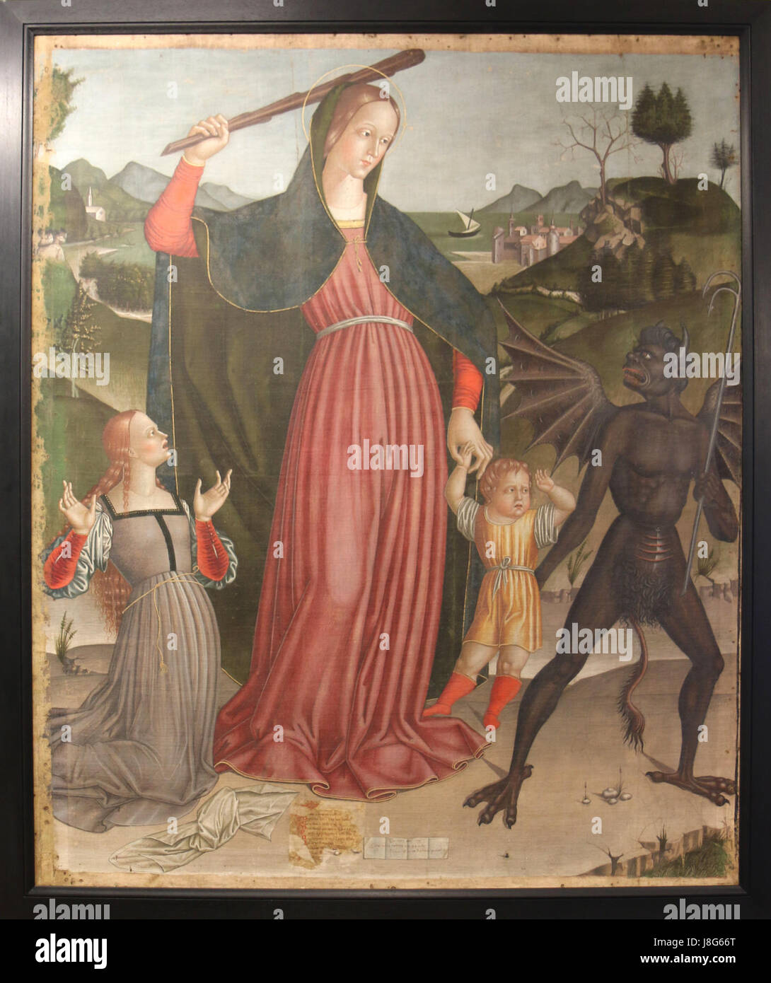 Giovanni Pagani était un artiste italien, connu pour ses peintures religieuses. « Vierge du secours » fait référence à une représentation de la Vierge Marie, probablement à partir de ses œuvres présentant des sujets sacrés. Banque D'Images
