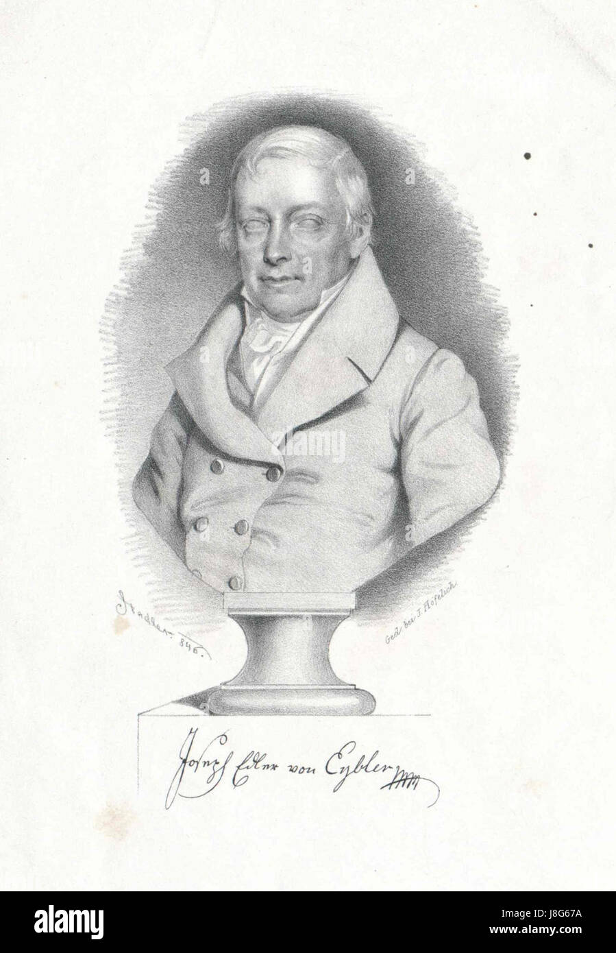 Joseph von Eybler était un compositeur et chef d'orchestre autrichien, connu pour ses contributions à la musique classique tardive. Il était étroitement associé à l'école viennoise et avait des liens avec d'éminents compositeurs comme Mozart. Banque D'Images