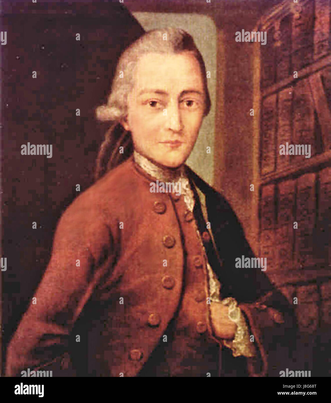 Goethe, né en 1765, était un écrivain, poète et philosophe allemand. Il est considéré comme l'une des figures littéraires les plus influentes de la littérature occidentale, surtout connu pour ses œuvres telles que Faust et The Sorrows of Young Werther. Banque D'Images