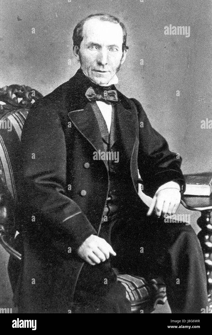 Un portrait de Wopke Eekhoff, capturant la ressemblance et la personnalité de cette figure historique. Banque D'Images