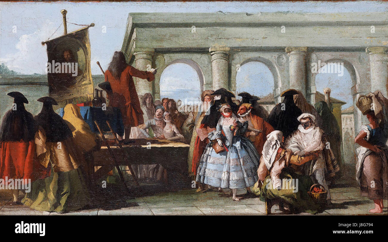Il Ciarlatano (le Charlatan) par Giovanni Battista Tiepolo Banque D'Images