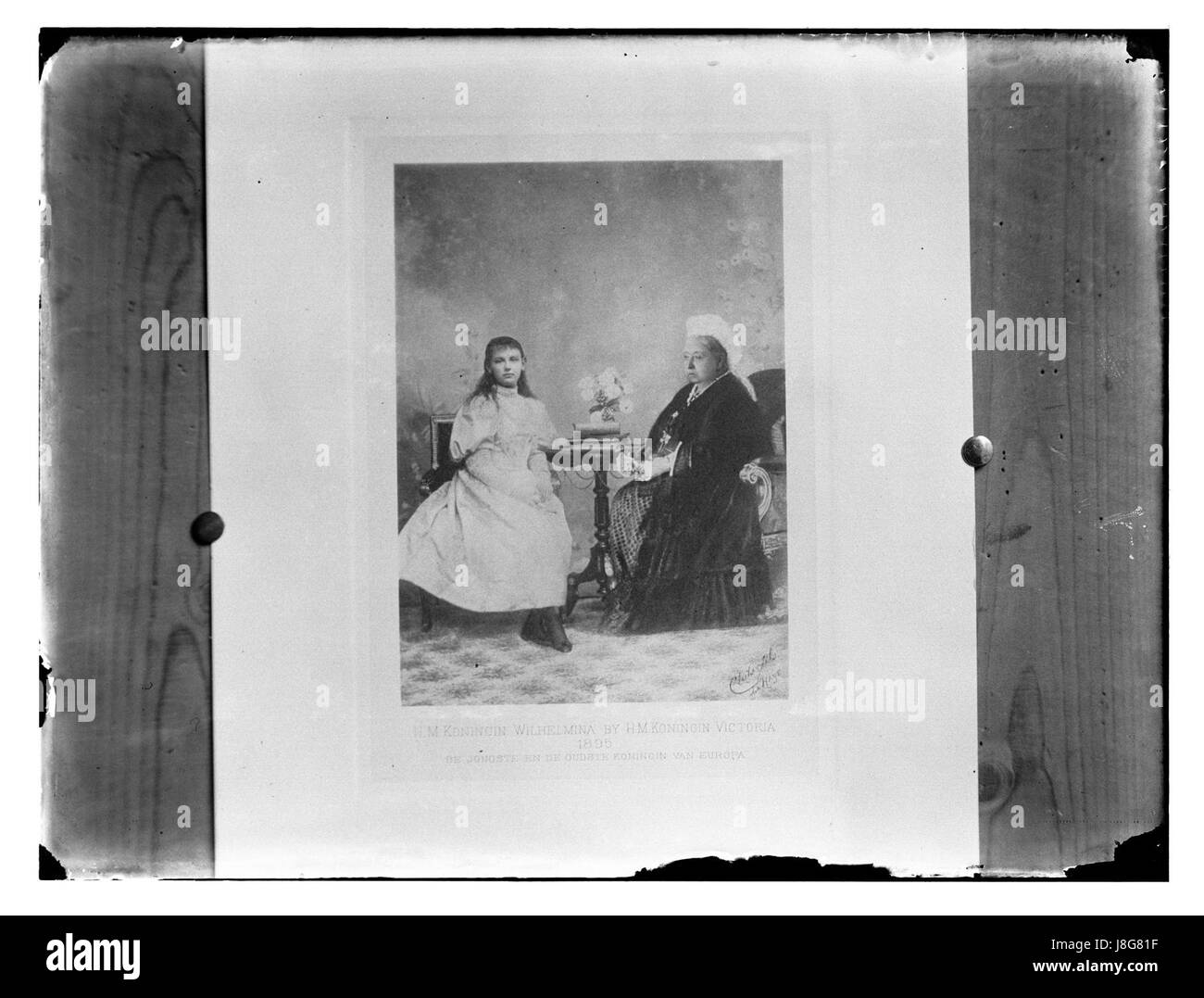 HM Koningin Wilhelmina fait référence à une image de la reine Wilhelmina des pays-Bas, soulignant son règne en tant que monarque de 1890 à 1948 et son rôle important dans l'histoire néerlandaise au début et au milieu du XXe siècle. Banque D'Images