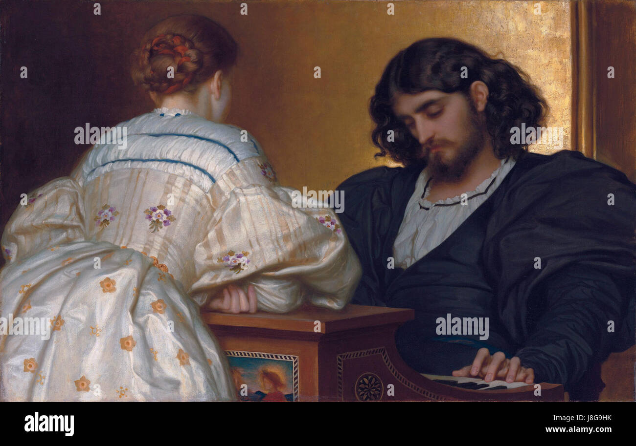 Heures d'or, par Frederic Leighton Banque D'Images