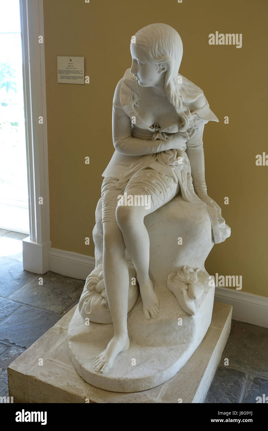 Dorothea par John Bell, 1844, marbre, vue 2 Bowood House Wiltshire, Angleterre DSC00705 Banque D'Images