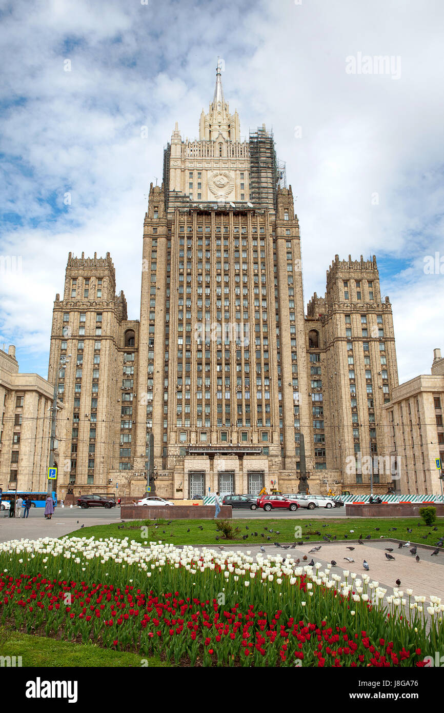 Bâtiment du ministère des Affaires Étrangères à Moscou, Russie Banque D'Images