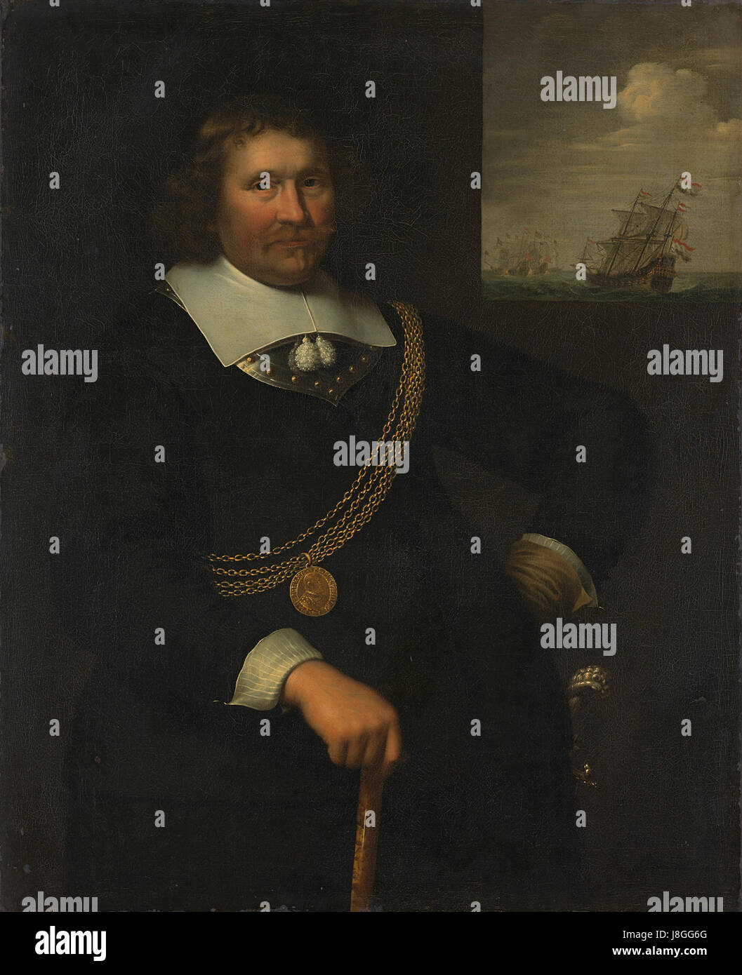 Jan Cornelisz Meppel (160969). Luitenant admiraal van Holland en Frise occidentale Rijksmuseum SK UN 666 Banque D'Images