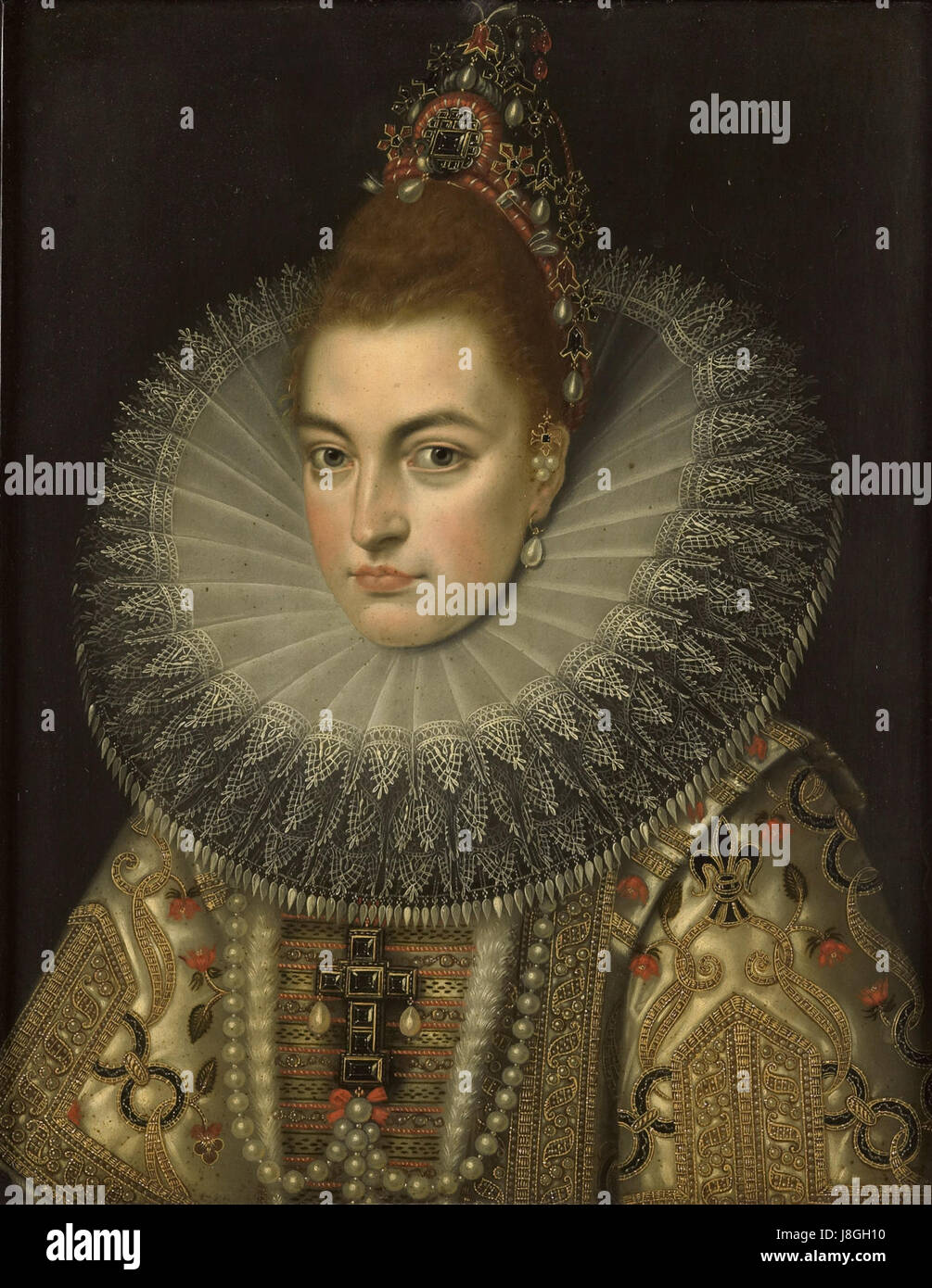 Isabella Clara Eugenia van Habsbourg (1566 1633). Echtgenote van aartshertog Albertus van Oostenrijk Rijksmuseum SK UN 510 Banque D'Images