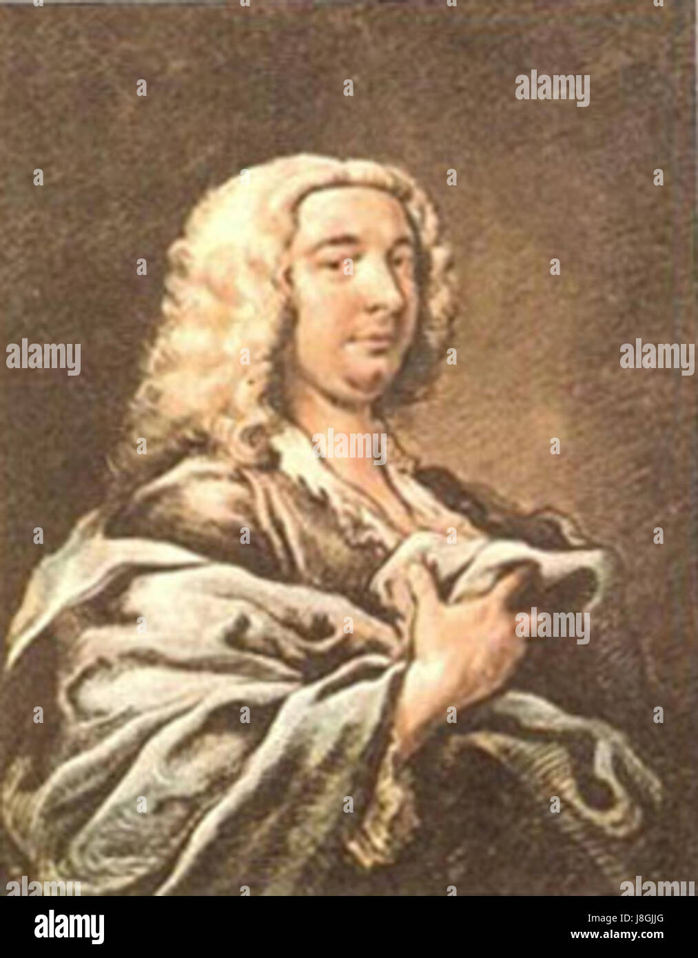 Giovanni Battista Somis est un compositeur et violoniste italien de la période baroque, connu pour ses contributions à la musique du violon et son influence sur le répertoire du violon italien. Banque D'Images