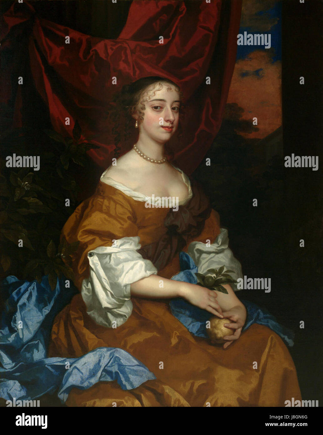Portrait de Margaret Hughes par Peter Lely, 1672 Banque D'Images