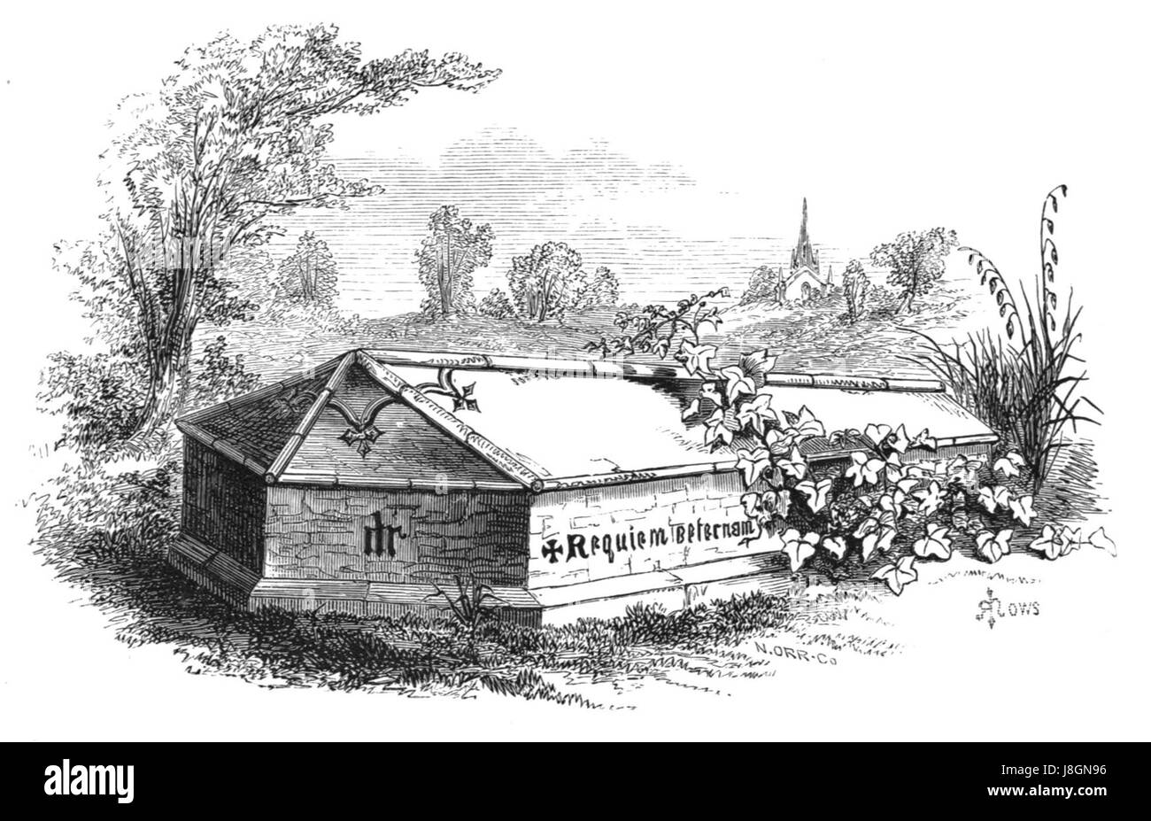 'Forest Hymn' est une œuvre littéraire, peut-être un poème, célébrant la nature et la forêt, avec un accent sur sa tranquillité et sa beauté naturelle. L'image référencée provient de la page 59b de la publication. Banque D'Images