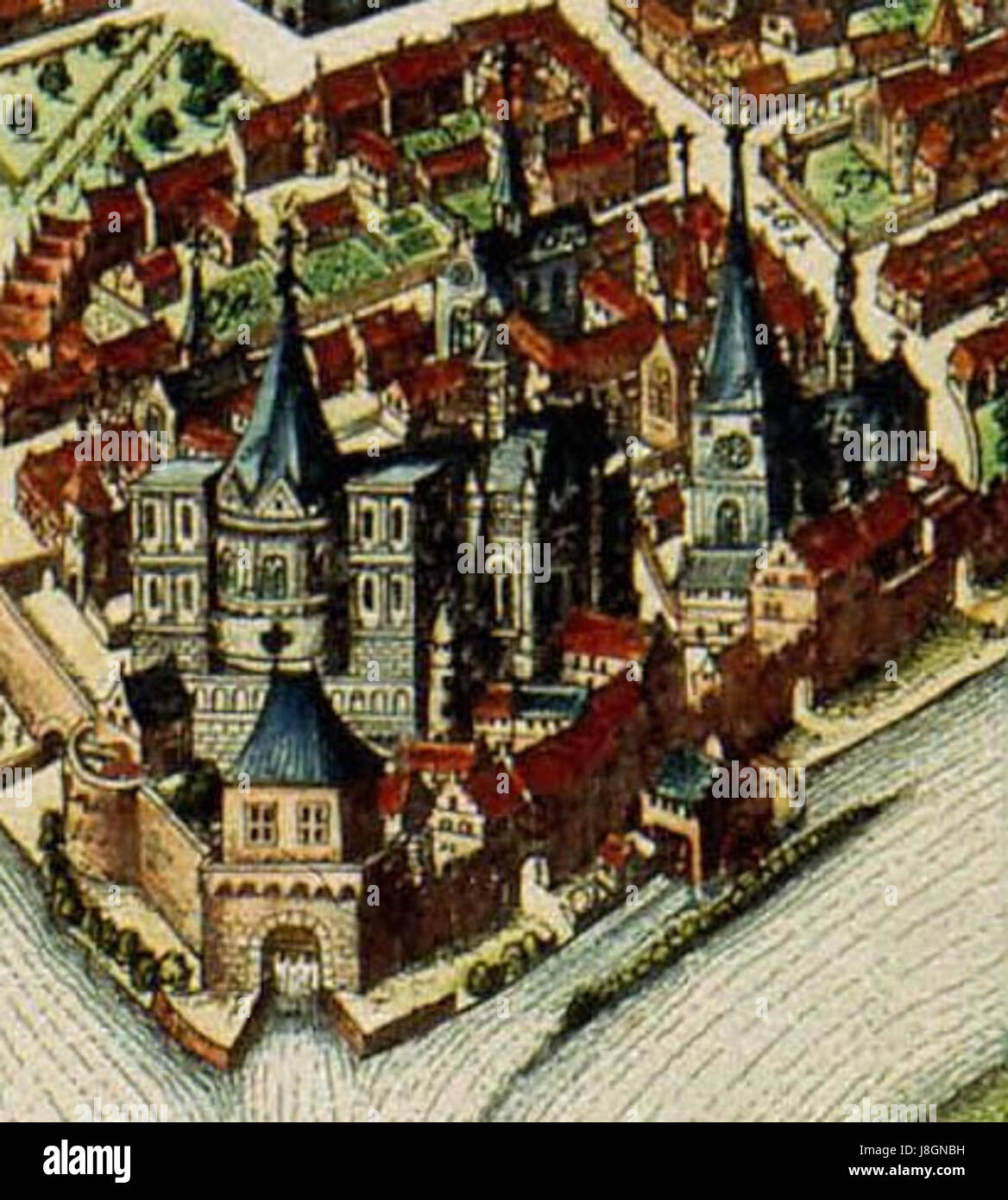 Liège Blaeu St Jacques Banque D'Images