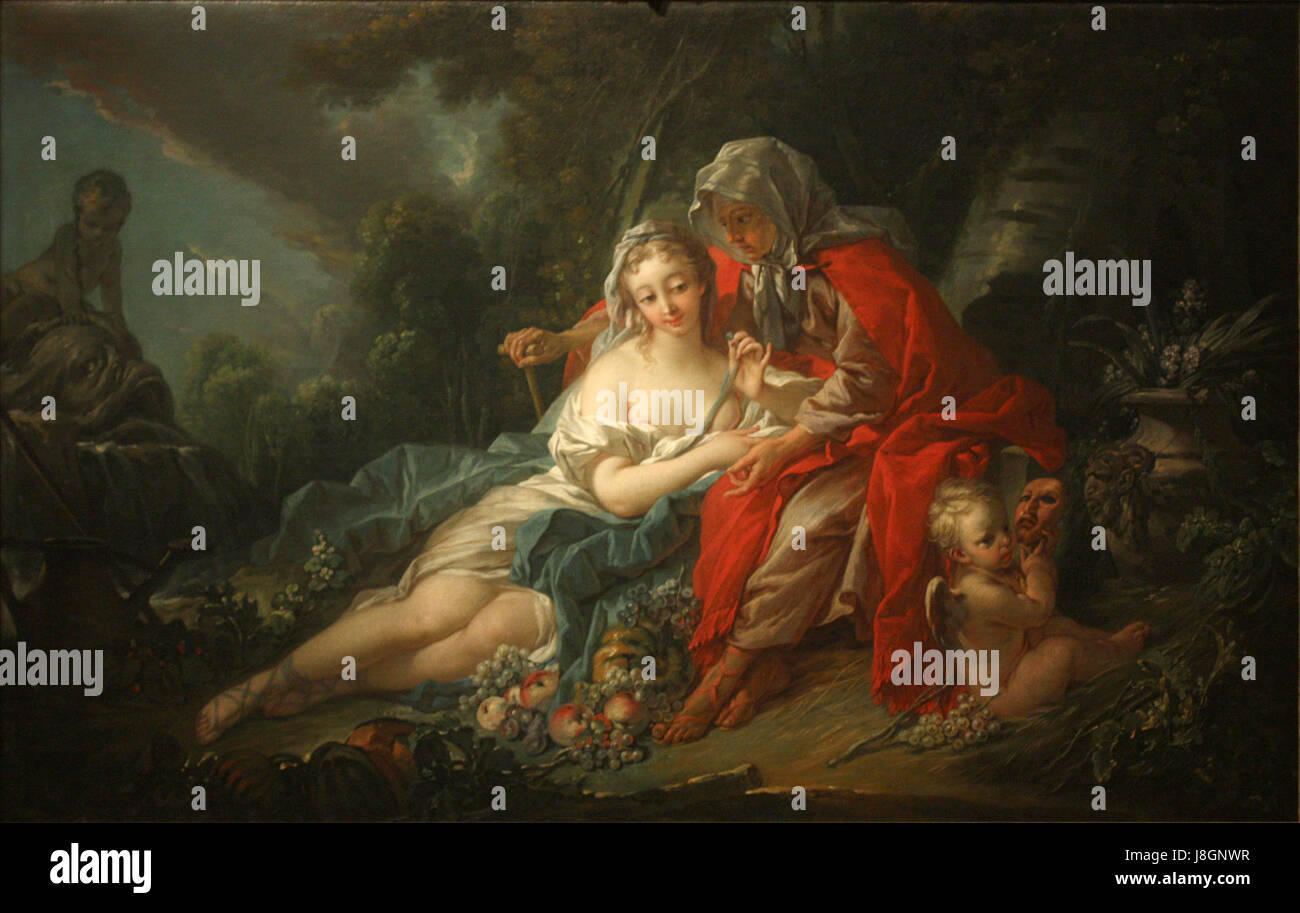La terre de François Boucher Vertumnus et Pomona (1749)01 Banque D'Images