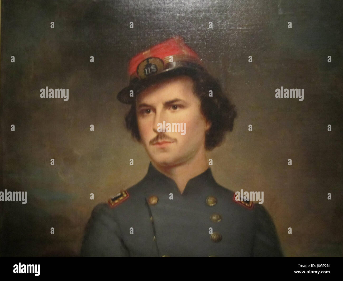 Elmer Ellsworth était une figure éminente de la guerre de Sécession, connu pour son leadership militaire. Son portrait à la National Portrait Gallery commémore ses contributions et son héritage dans l'histoire américaine. Banque D'Images