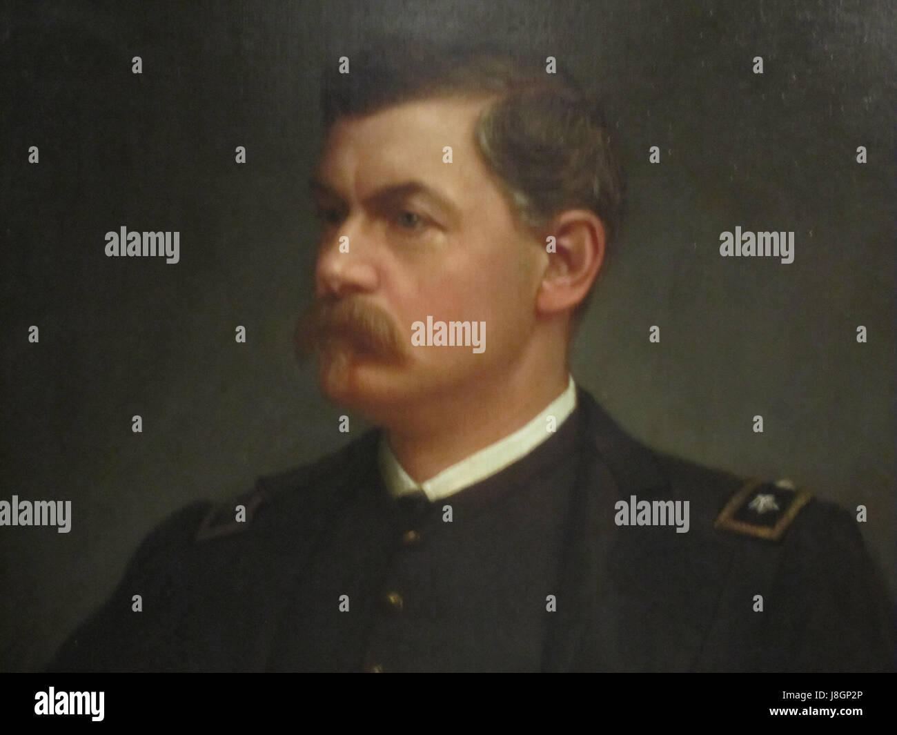 Le portrait de George McClellan, un général de la guerre de Sécession, est accroché à la National Portrait Gallery. Il reflète son rôle important dans l'histoire militaire et son leadership pendant la guerre. Banque D'Images