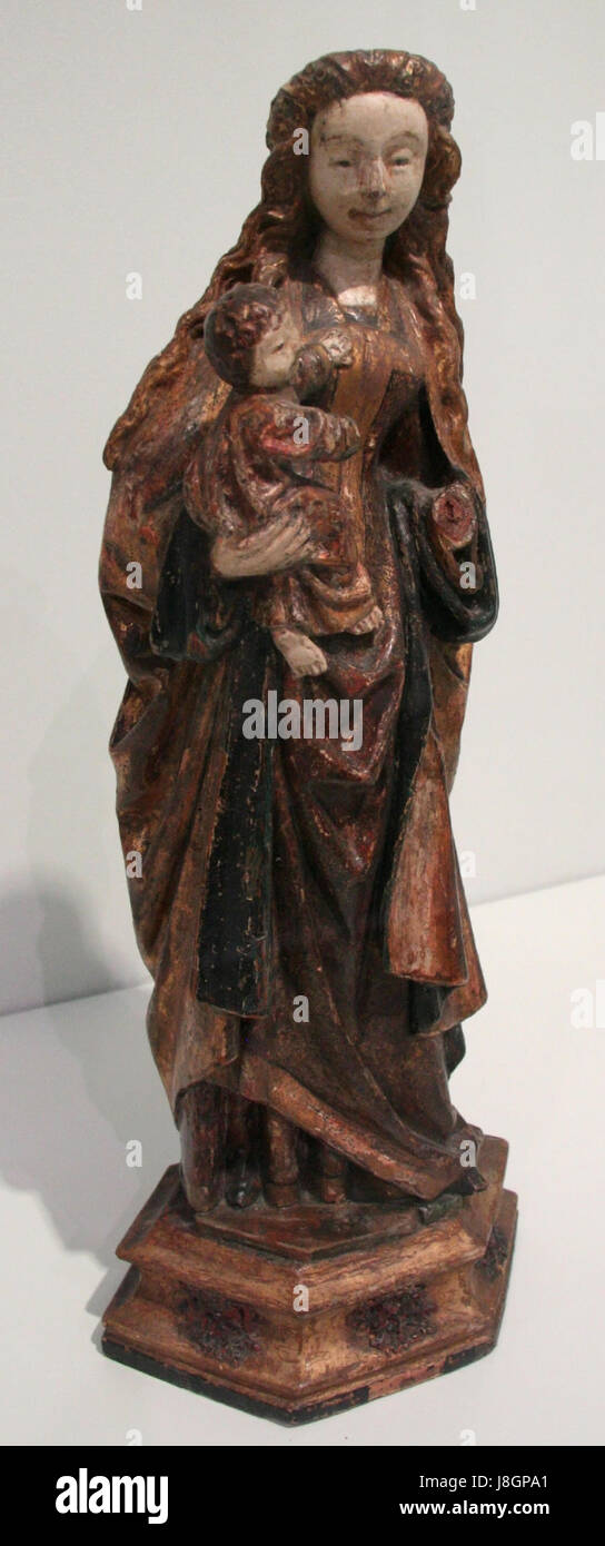 La 'Madone de Malines à l'enfant' est une œuvre d'art célèbre, représentant probablement la Vierge Marie avec l'enfant Jésus, représentant l'iconographie religieuse populaire pendant la période médiévale. Banque D'Images