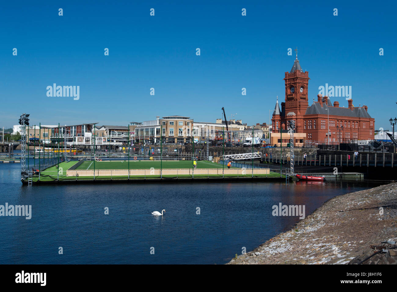 La baie de Cardiff, Cardiff, Royaume-Uni Banque D'Images