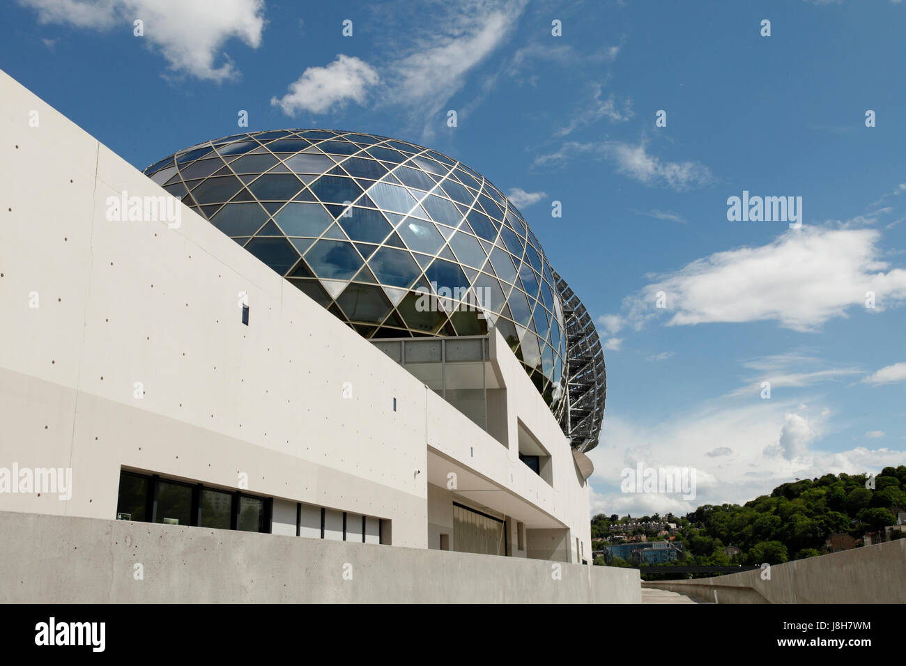 De l'Île Seguin. La Cité musicale de l'ile Seguin, Boulogne-Billancourt. Paris, France. Nouvelle salle de Concert. Ayant ouvert en avril 2017. Banque D'Images