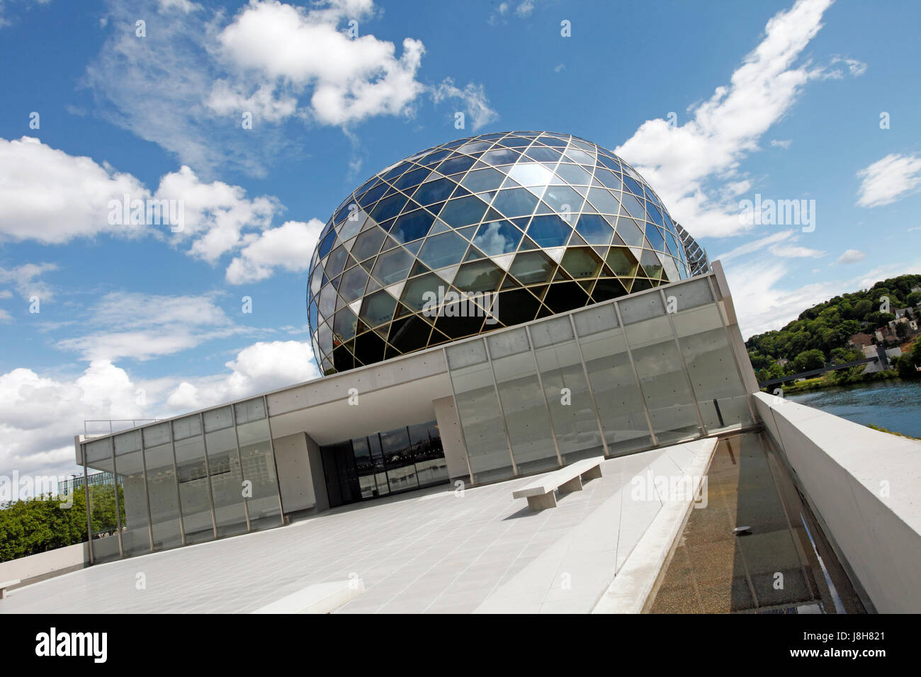 De l'Île Seguin. La Cité musicale de l'ile Seguin, Boulogne-Billancourt. Paris, France. Nouvelle salle de Concert. Ayant ouvert en avril 2017. Banque D'Images