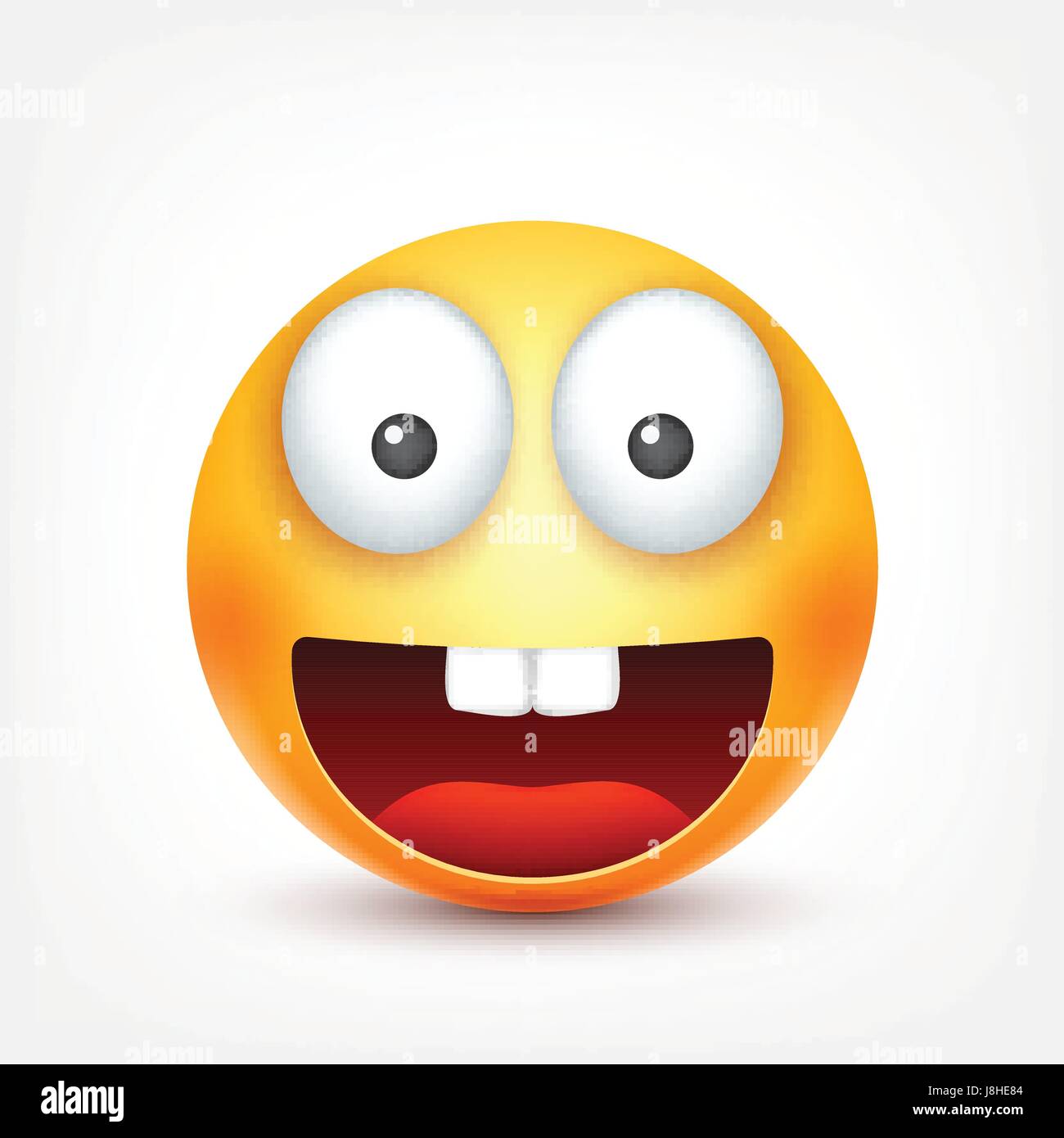 Smiley De Dessin Animé Avec Des Dents Teeth Emoji Etsy France