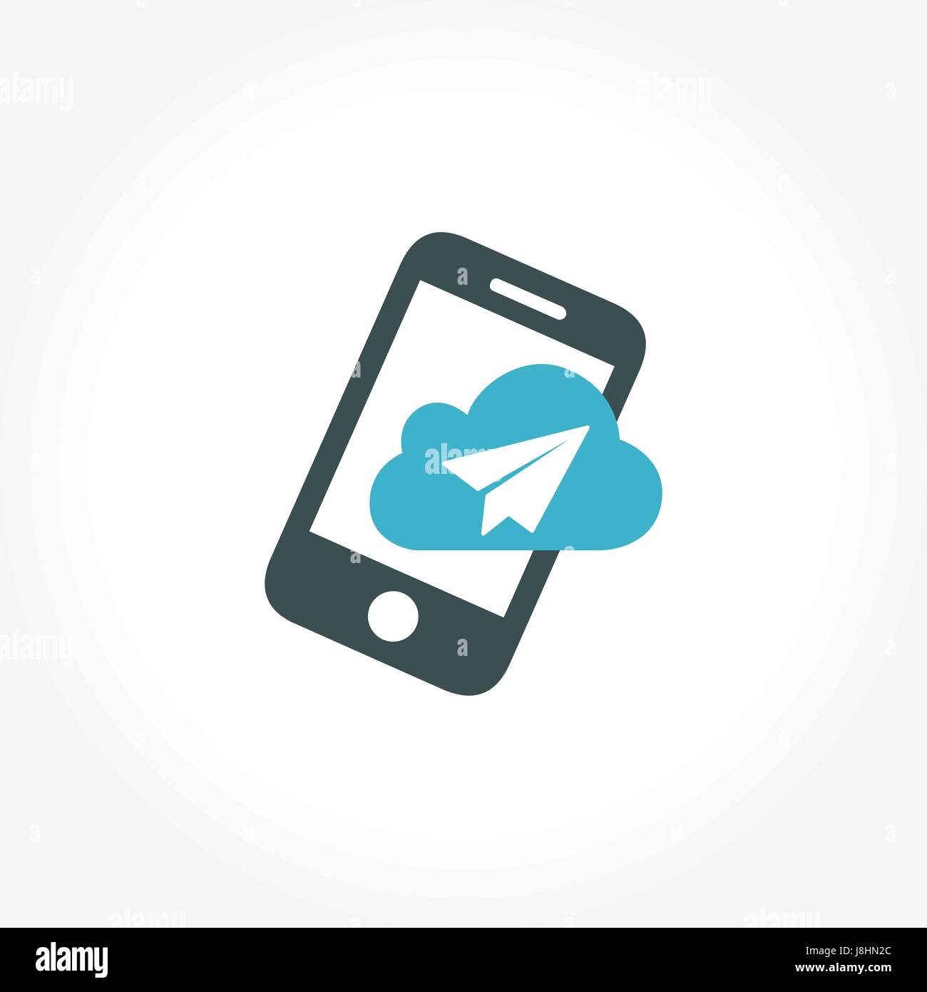 La technologie Smartphone, e-mail Concept Design Illustration de Vecteur
