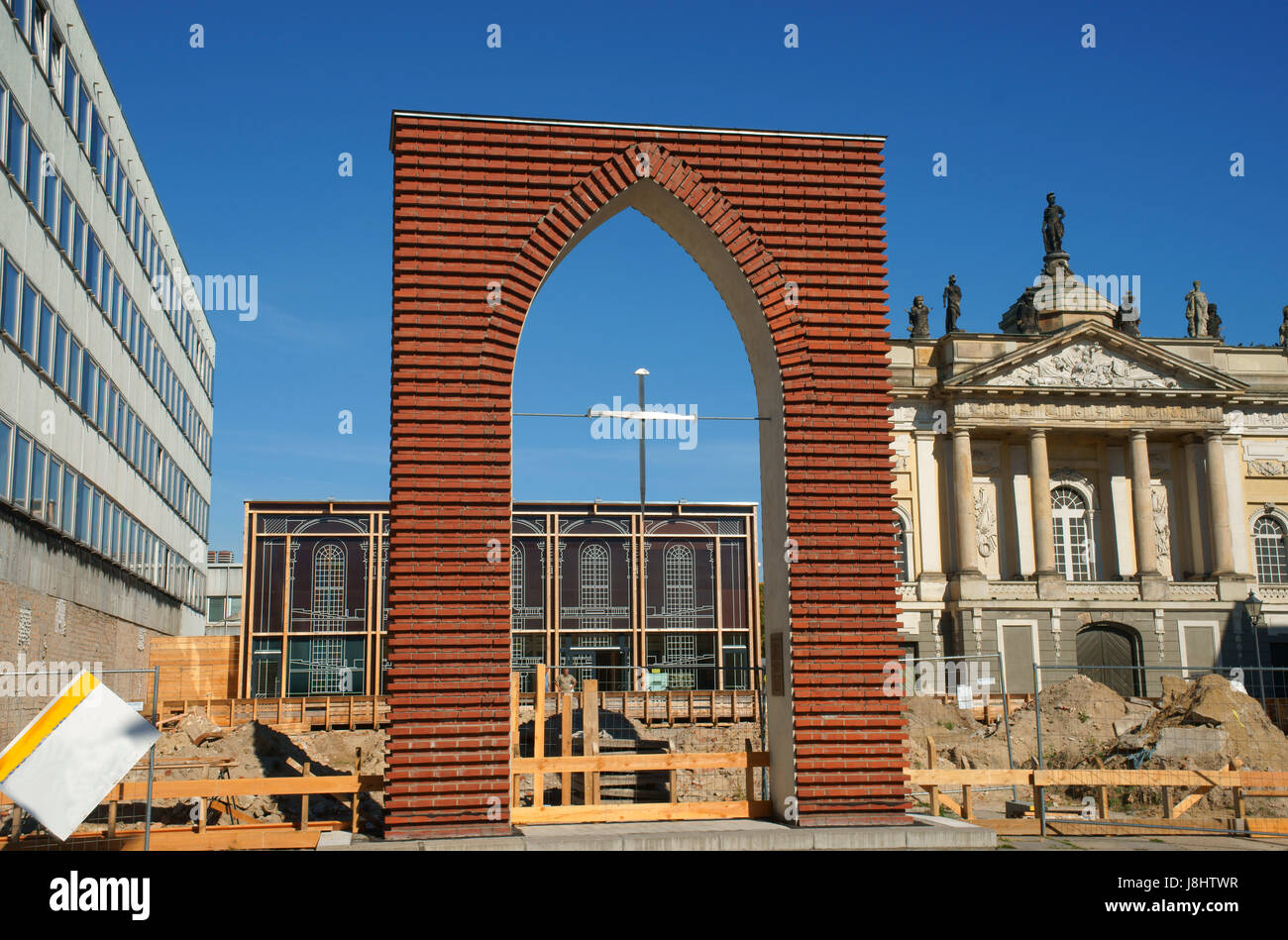 L'église de garnison à Potsdam baustelle Banque D'Images