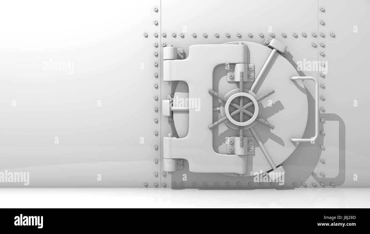 Banque, établissement de crédit, le vol qualifié, financier, sécuritaire, à la garde, vault, l'argent, Banque D'Images